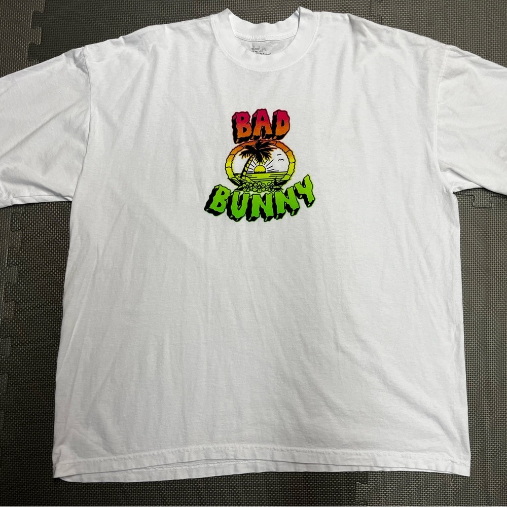 Authentic Bad Bunny Un Verano Sin Ti Safari White Tee OFFICIAL MERCH Sz XXL 2XL